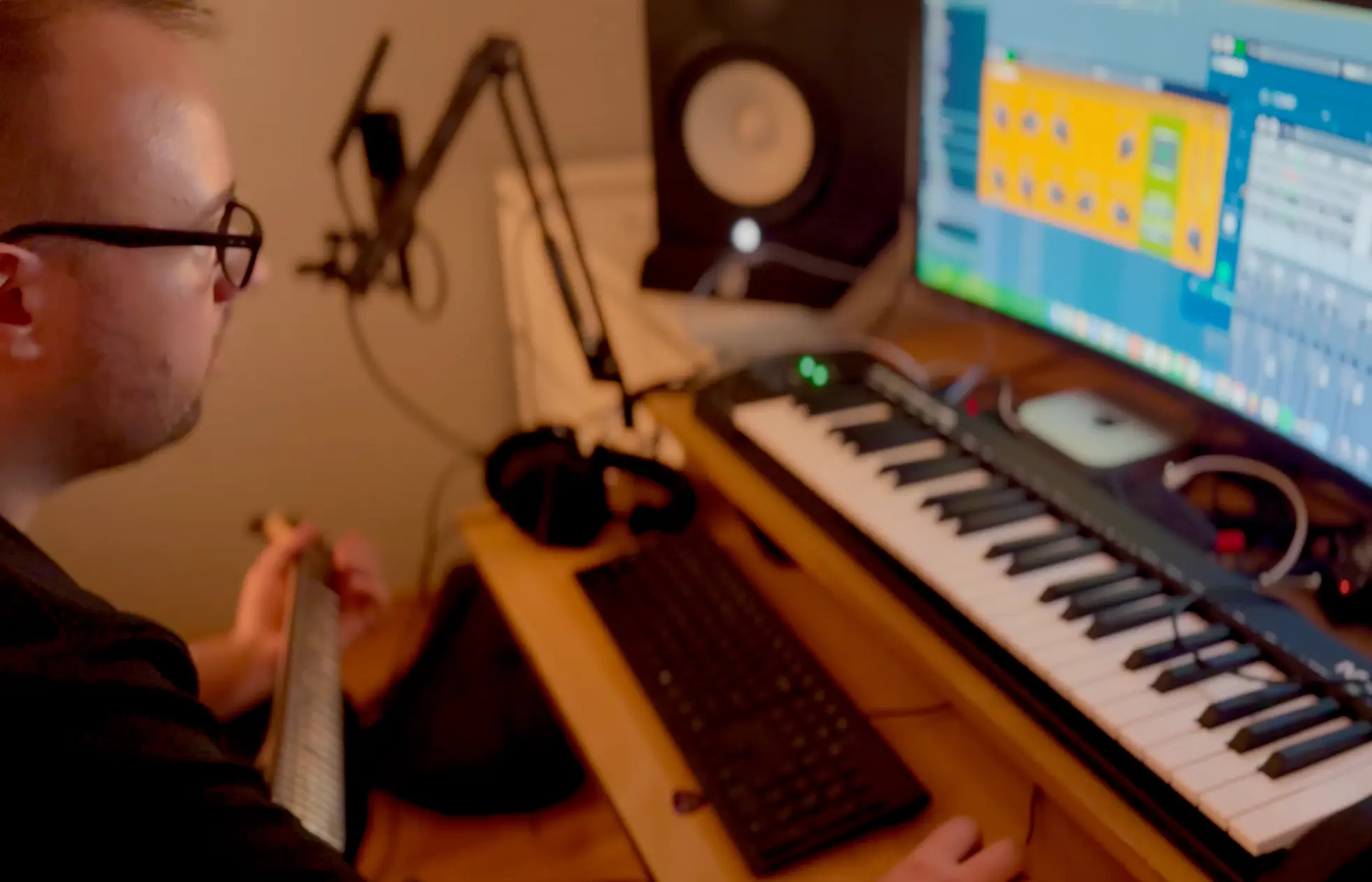 EddieK home music production studio setup in Klaipėda, Lithuania