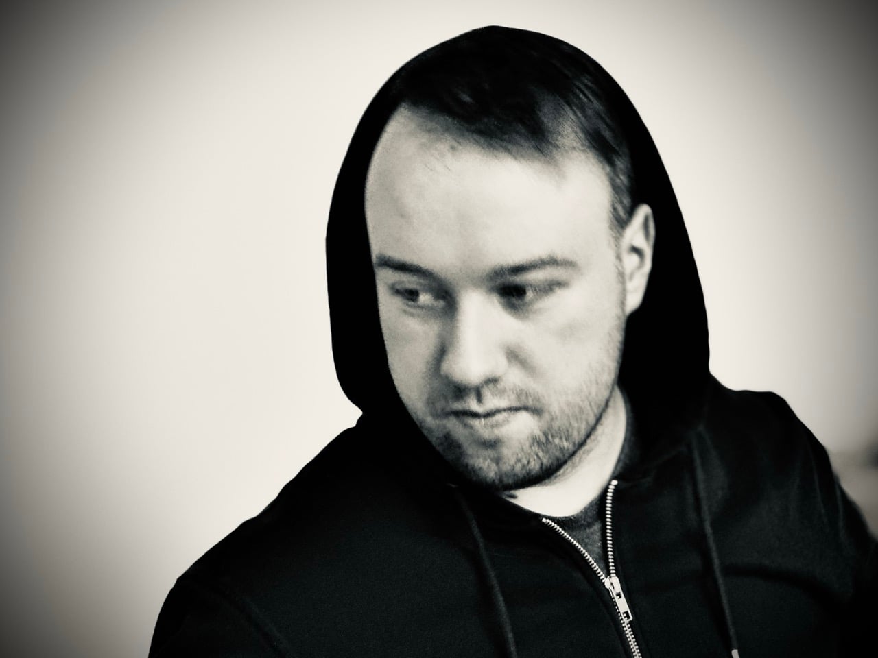 EddieK (Edvinas Kilbauskas) in his home music production studio in Lithuania