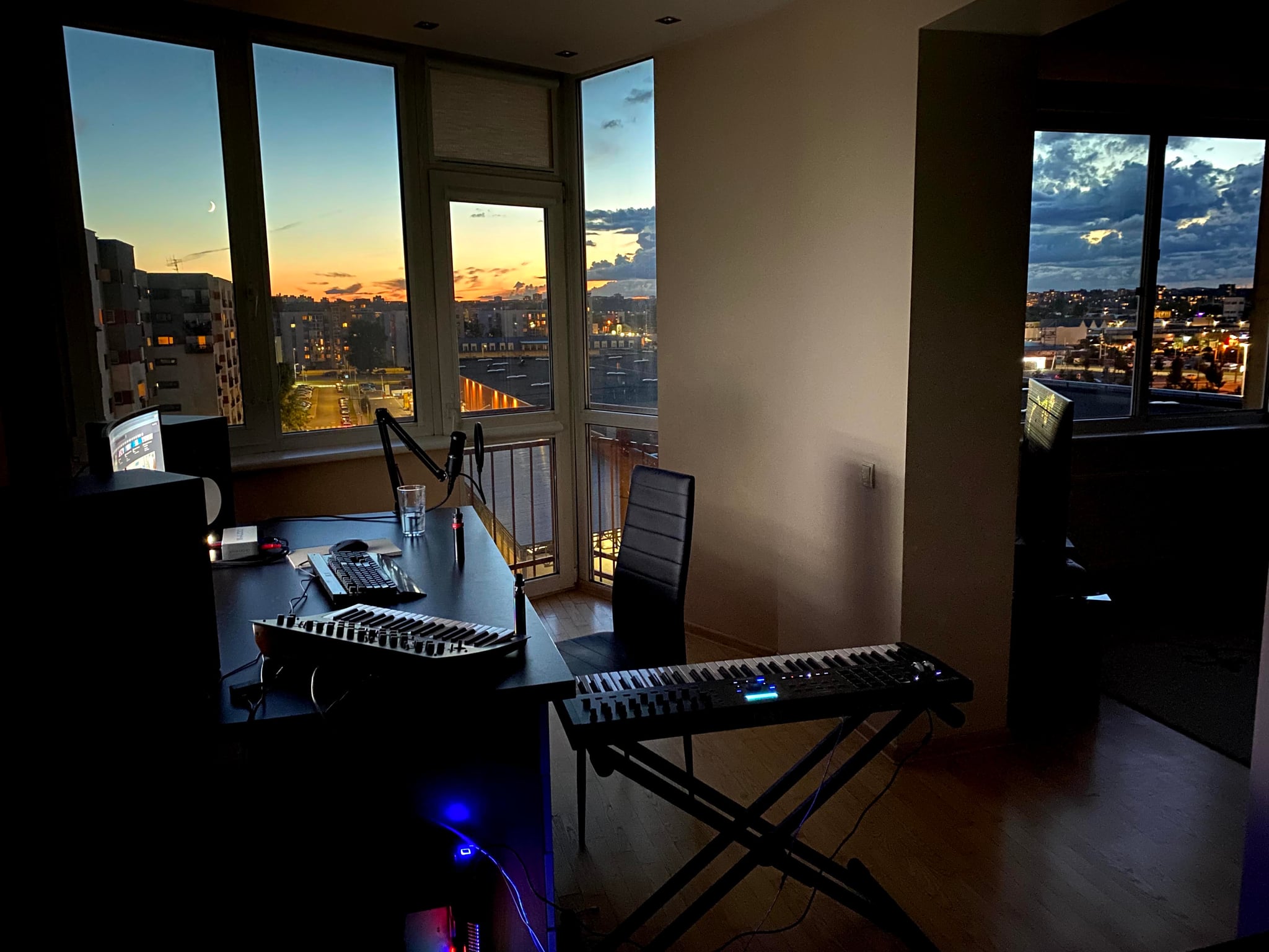 EddieK home music production studio in Vilnius, Lithuania - FL Studio workstation setup